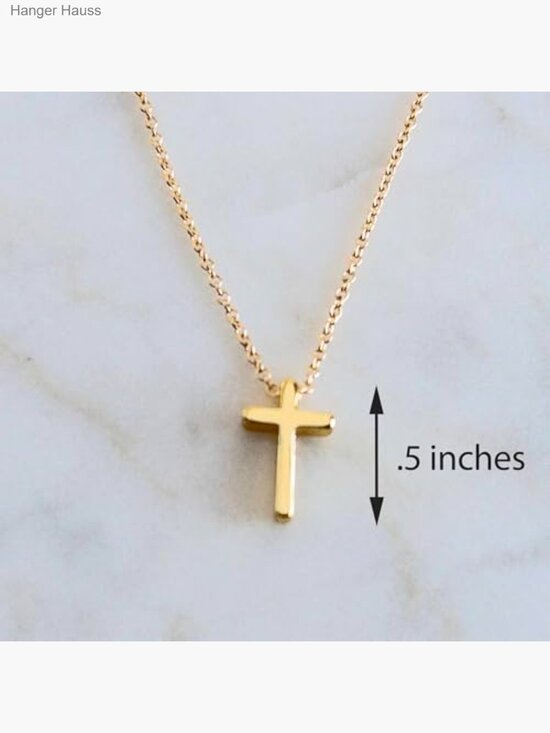 Amazon.com: Rotnso Cross Necklace for Women 14K Gold Plated  Dainty Tiny Cross Necklace, 14k Gold Filled Chain, Christian Gift for Baptism